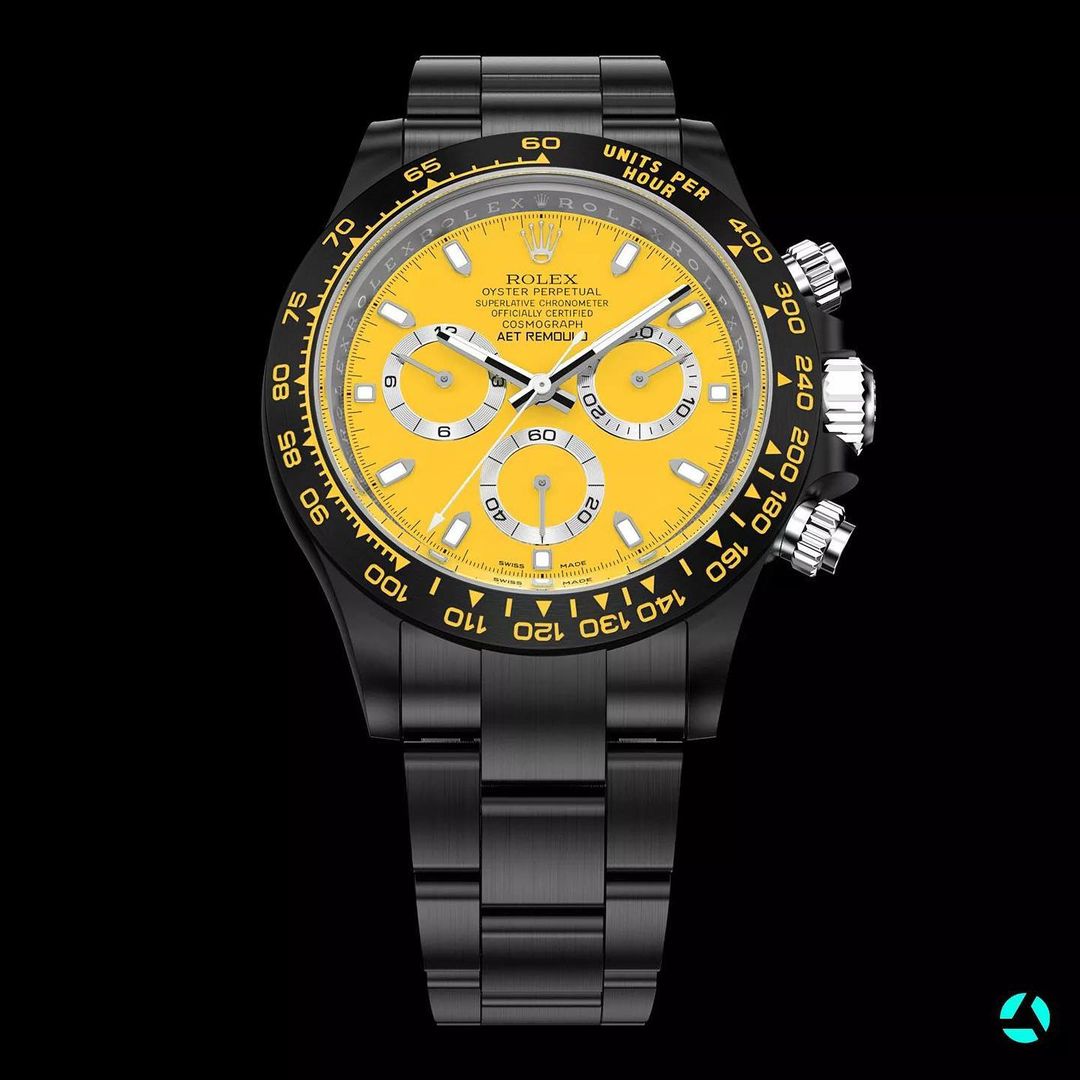 AET REMOULD Ceramic Rolex Daytona RACING YELLOW | WORLDTIMER