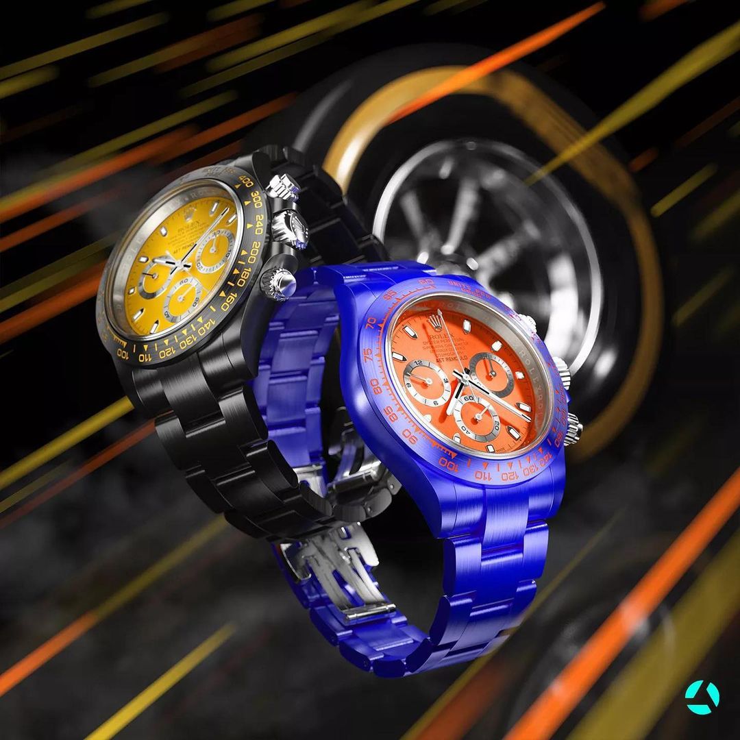 AET REMOULD Rolex Daytona SAKHIR ORANGE | WORLDTIMER