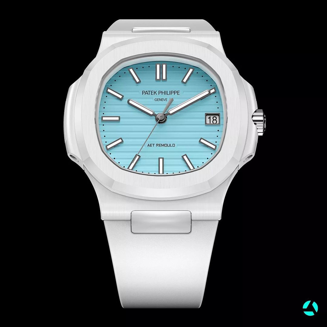 AET REMOULD Patek Nautilus 5711 ROSELEND BLUE | WORLDTIMER