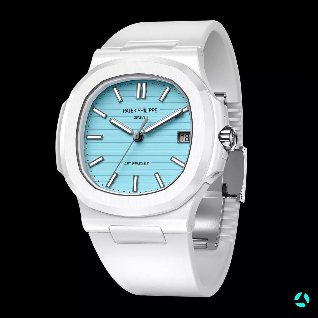 AET REMOULD Patek Philippe Nautilus Roselend Blue 5711 百達翡麗 金鷹5711 | WORLDTIMER