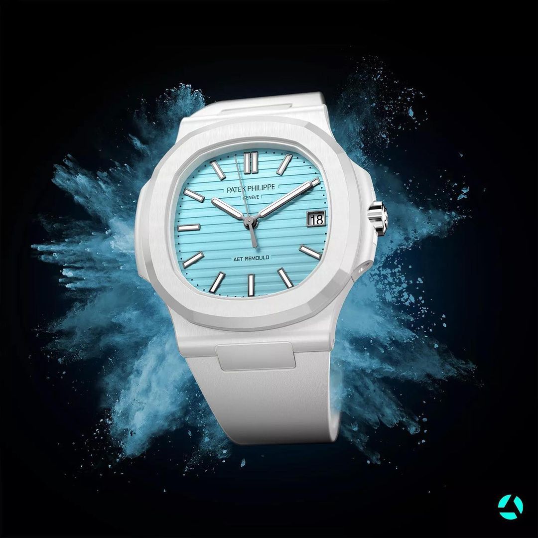 AET REMOULD Patek Philippe Nautilus Roselend Blue 5711 百達翡麗 金鷹5711 | WORLDTIMER