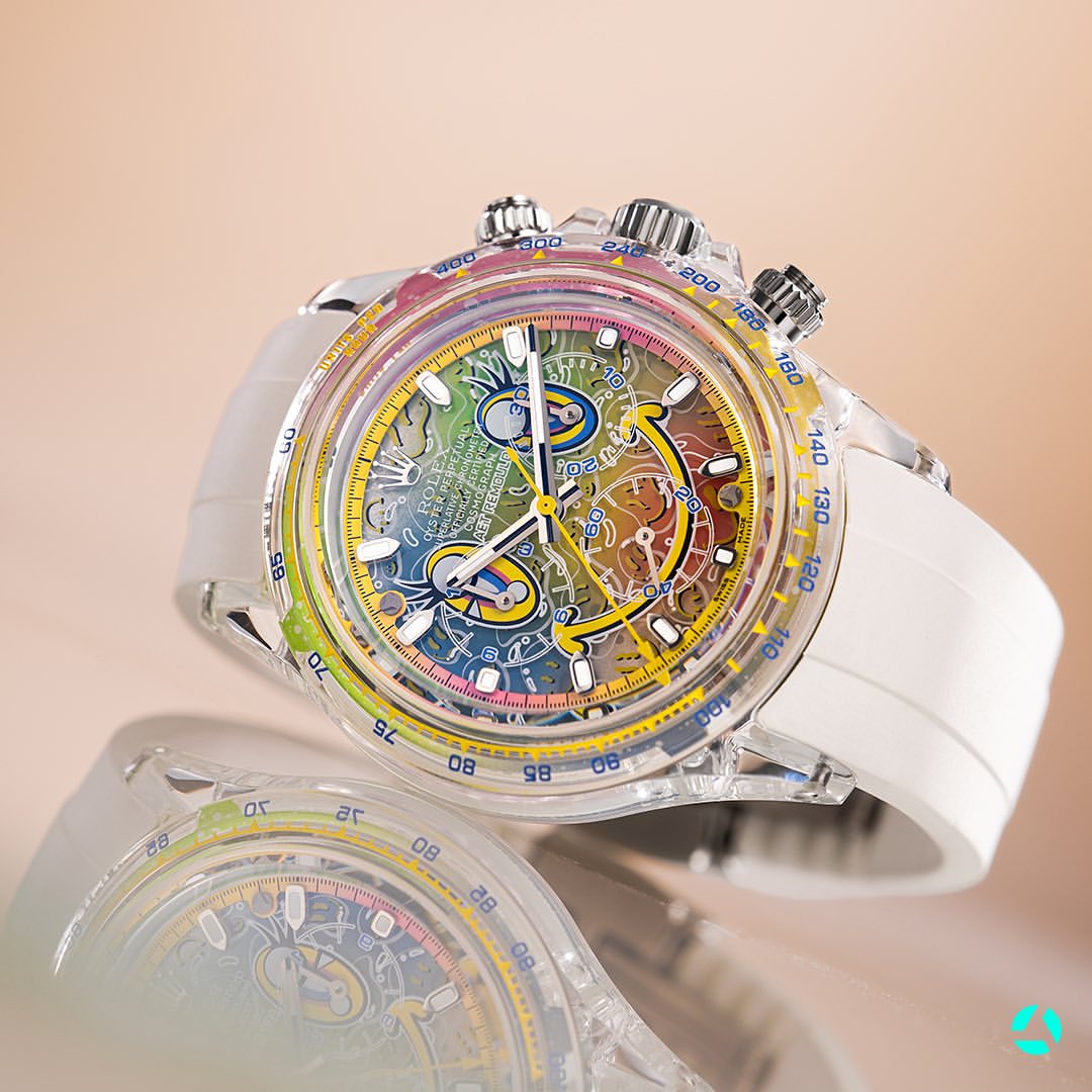 Rolex Daytona AET Remould SMILE Sapphire Watch 勞力士地通拿 藍寶石水晶透明手錶 | WORLDTIMER