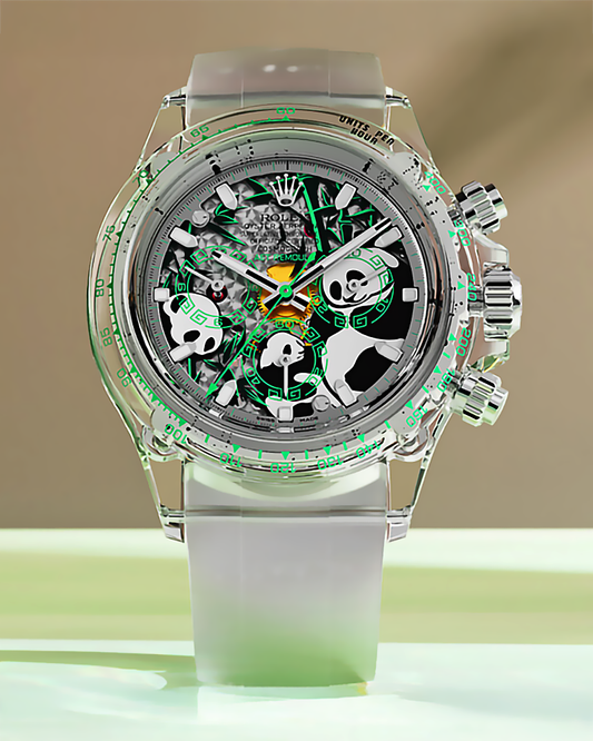 AET REMOULD Rolex Daytona Sapphire PANDA DIAL "CHINA EDITION" 中國熊貓勞力士 水晶地通拿 | WORLDTIMER