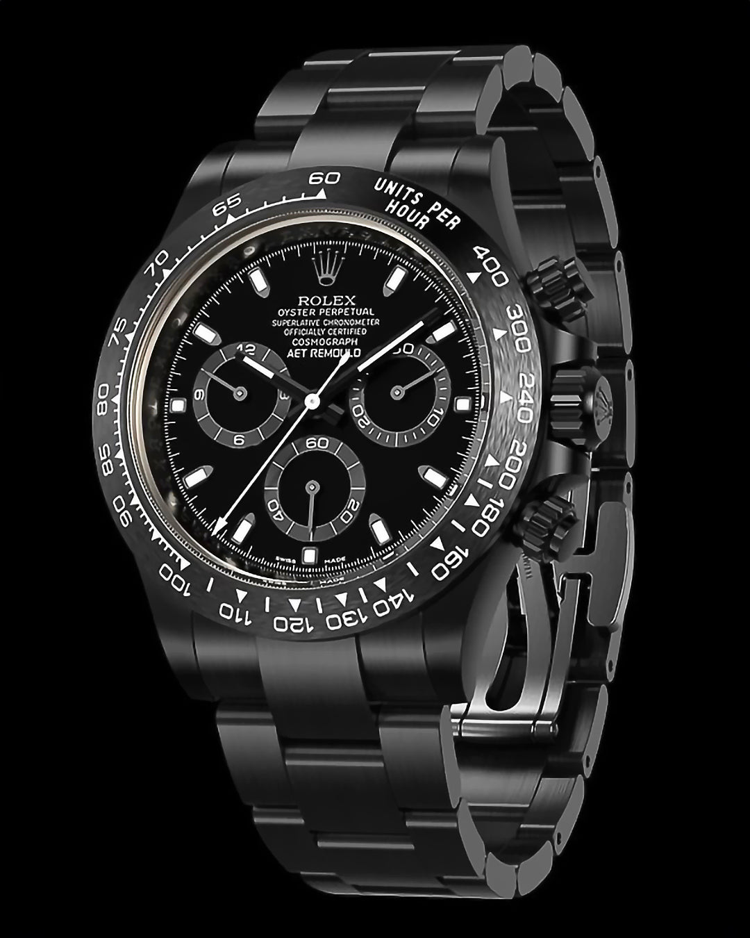 Buy AET REMOULD Rolex Daytona Ceramic BLACK CLASSIC WORLDTIMER
