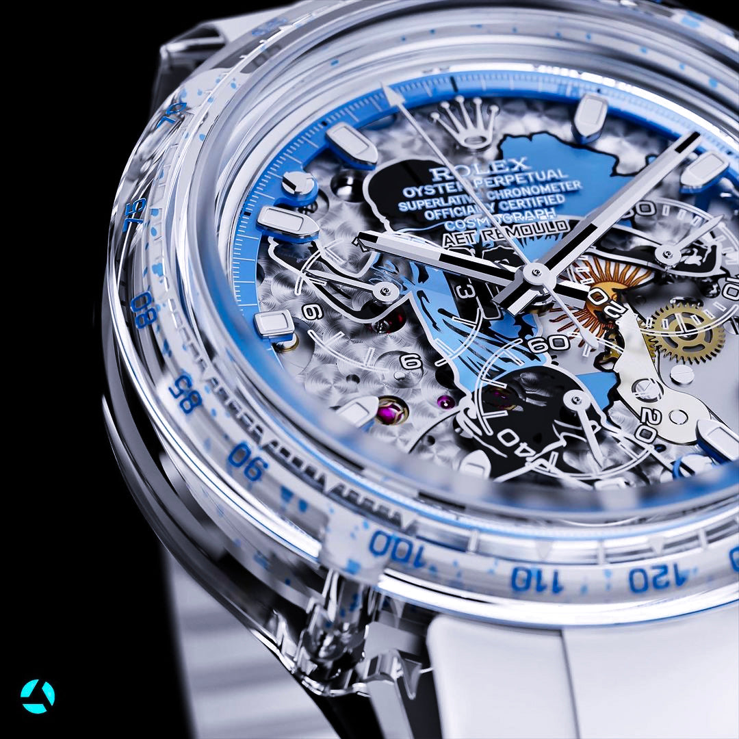 AET REMOULD Sapphire Rolex Daytona ARGENTINA EDITION | WORLDTIMER