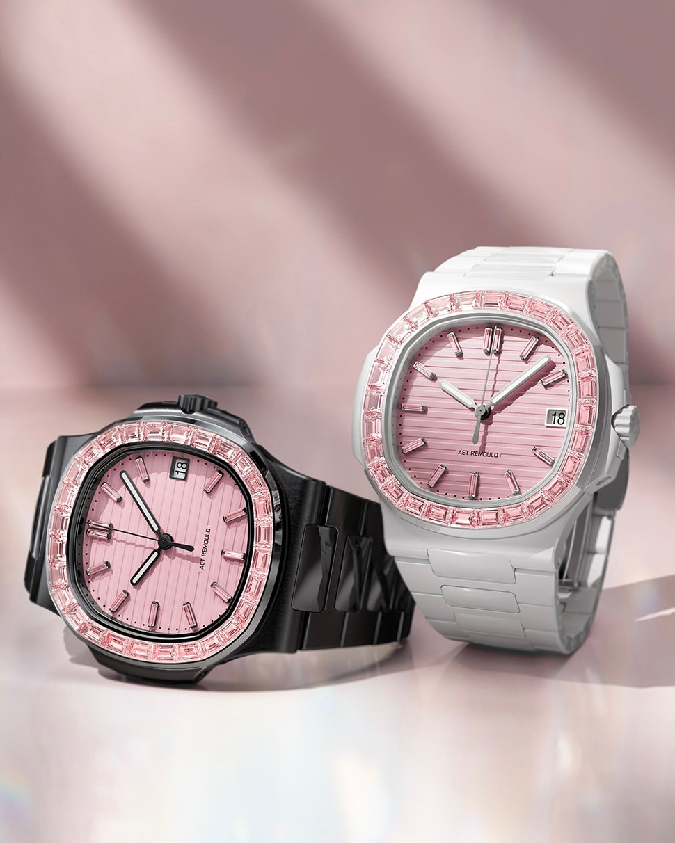 AET REMOULD 5711 Patek Nautilus ROSEFLARE White 百達翡麗Nautilus 5711 白色全陶瓷手錶 | WORLDTIMER