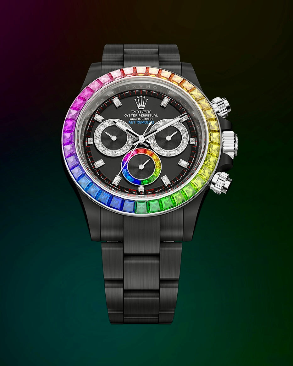 Rolex Daytona AET Remould POLARIS SWIRL (BLACK) 彩虹圈勞力士 地通拿 | WORLDTIMER