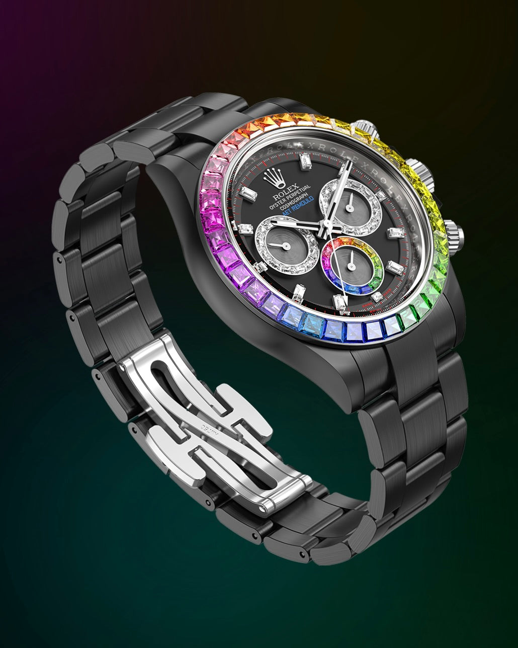 Rolex Daytona AET Remould POLARIS SWIRL (BLACK) 彩虹圈勞力士 地通拿 | WORLDTIMER