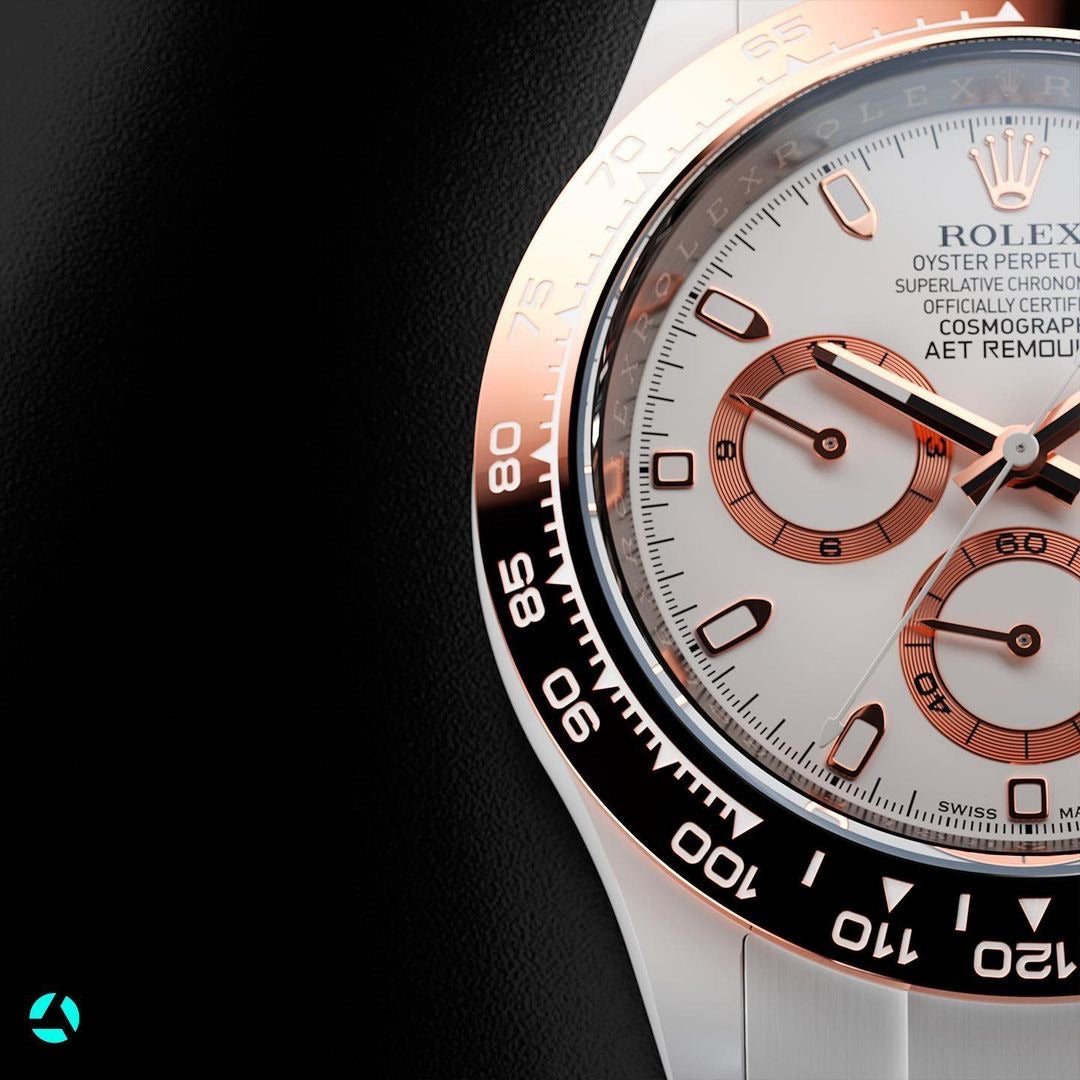 AET REMOULD Rolex Ceramic Daytona PLATINUM-COLORED CLASSIC | WORLDTIMER