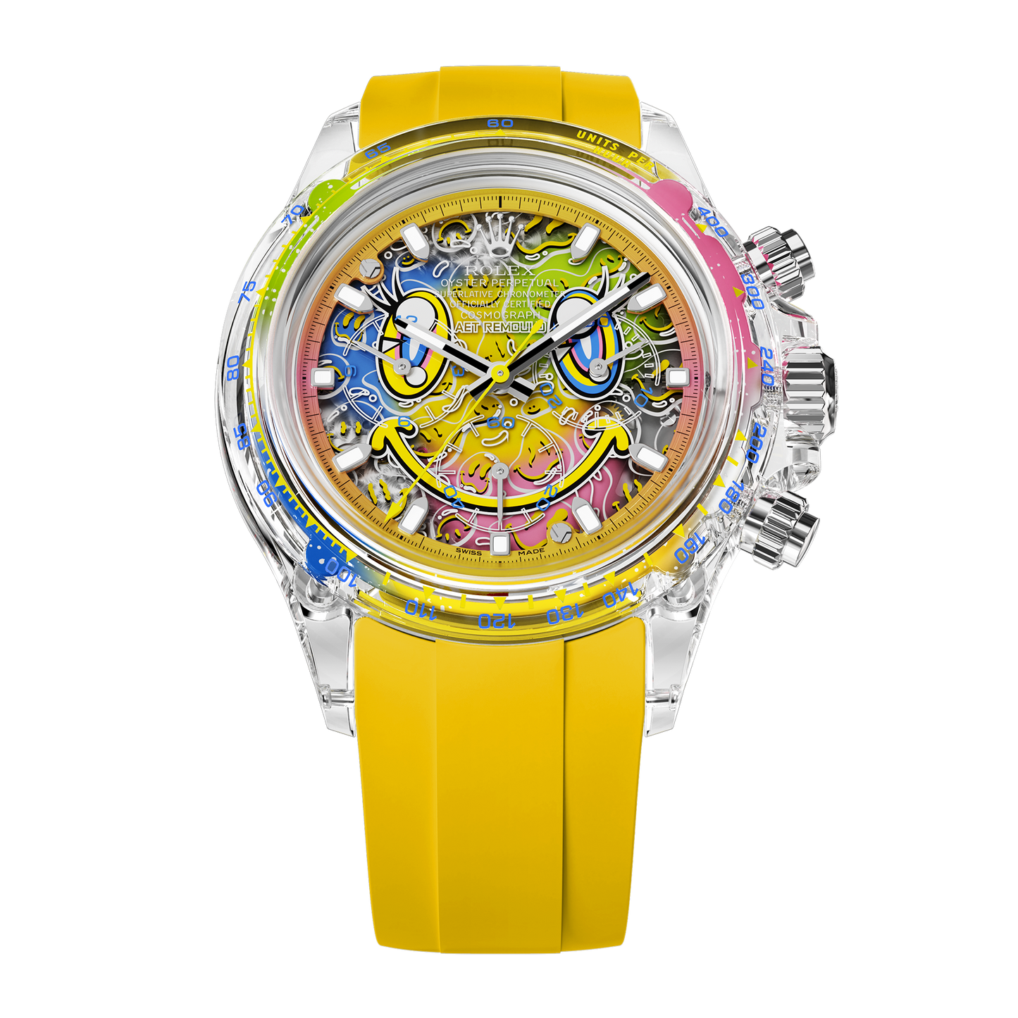 Rolex Daytona AET Remould SMILE Sapphire Watch 劳力士迪通拿 蓝宝石水晶透明手表 | WORLDTIMER