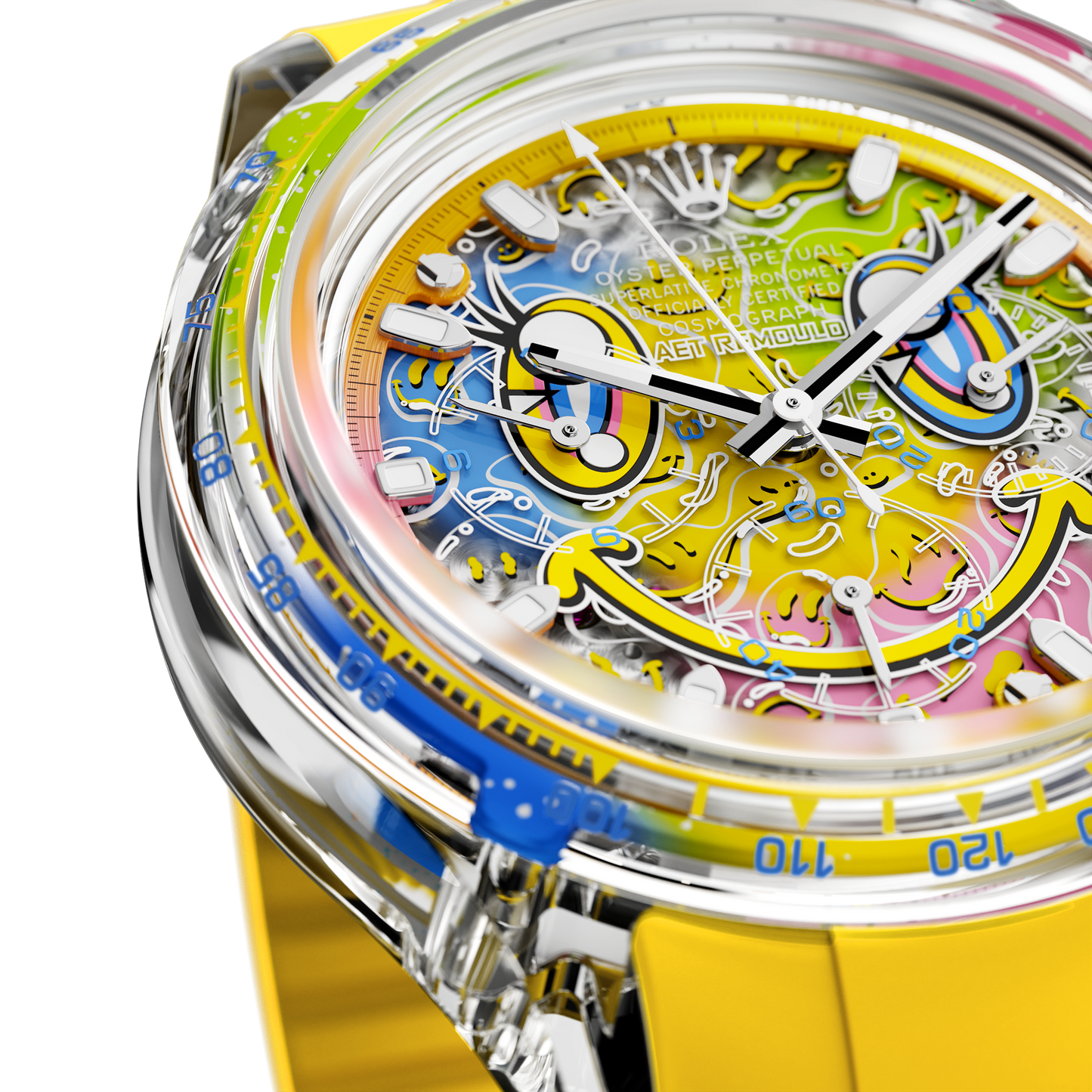 Rolex Daytona AET Remould SMILE Sapphire Watch 劳力士迪通拿 蓝宝石水晶透明手表 | WORLDTIMER