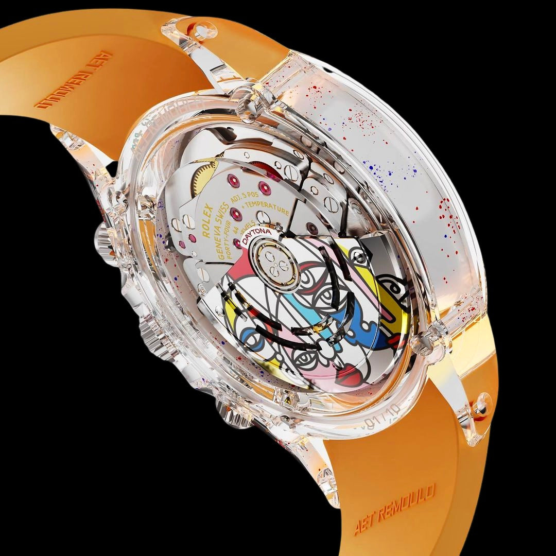 AET REMOULD Rolex Daytona "VARIOUS ACT" Sapphire Watch 劳力士迪通拿 蓝宝石水晶透明手表 | WORLDTIMER