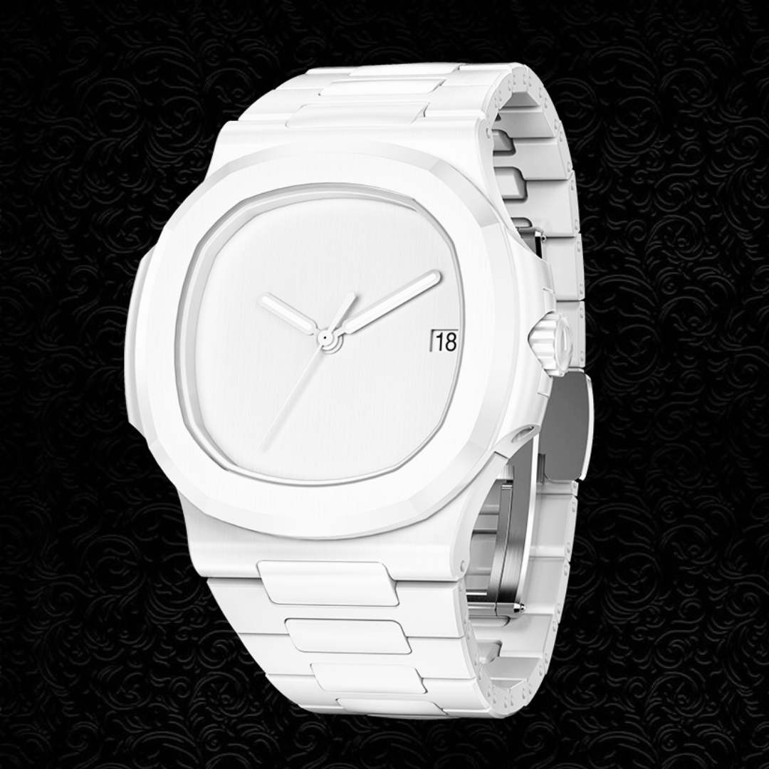 AET REMOULD 5711 Patek Nautilus "WHITESPACE" Full Ceramic Watch | WORLDTIMER