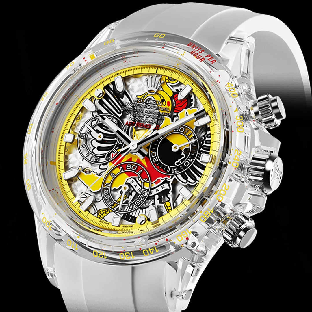 AET REMOULD Sapphire Rolex Daytona SARAWAK | WORLDTIMER