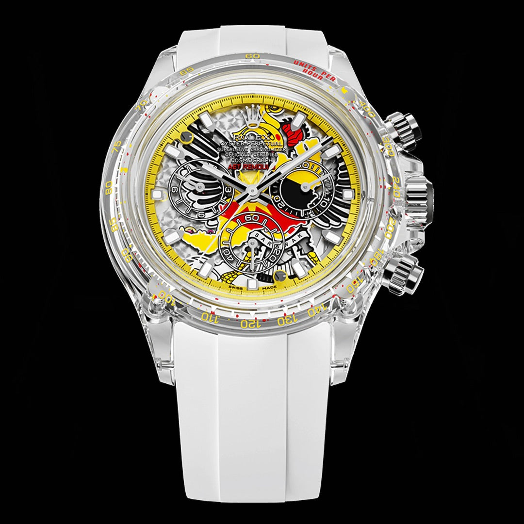 AET REMOULD Sapphire Rolex Daytona SARAWAK | WORLDTIMER