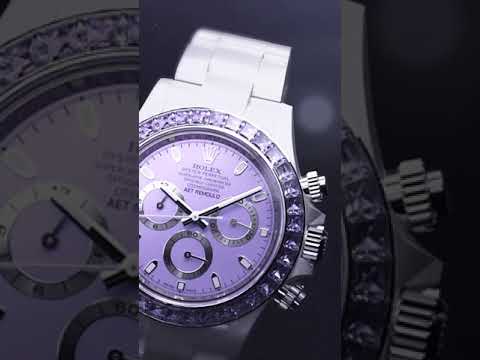 AET REMOULD Rolex Daytona PURPLE GEMSTONE CERAMIC 勞力士 地通拿 全陶瓷手錶 | WORLDTIMER