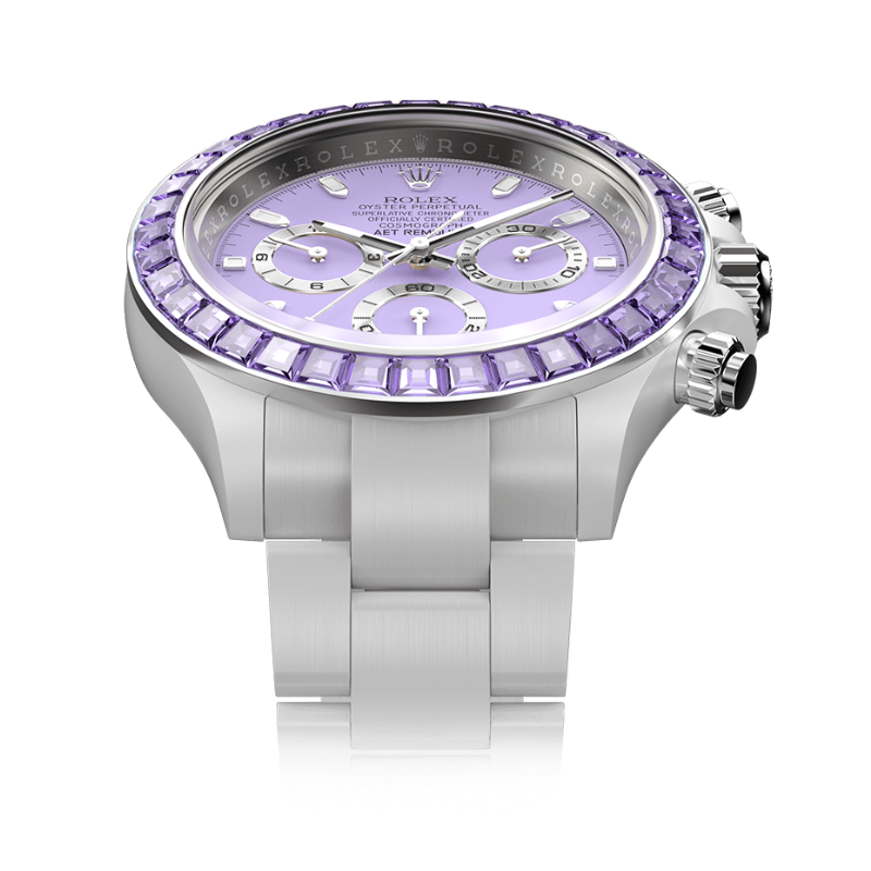 AET REMOULD Rolex Daytona PURPLE GEMSTONE CERAMIC 勞力士 地通拿 全陶瓷手錶 | WORLDTIMER