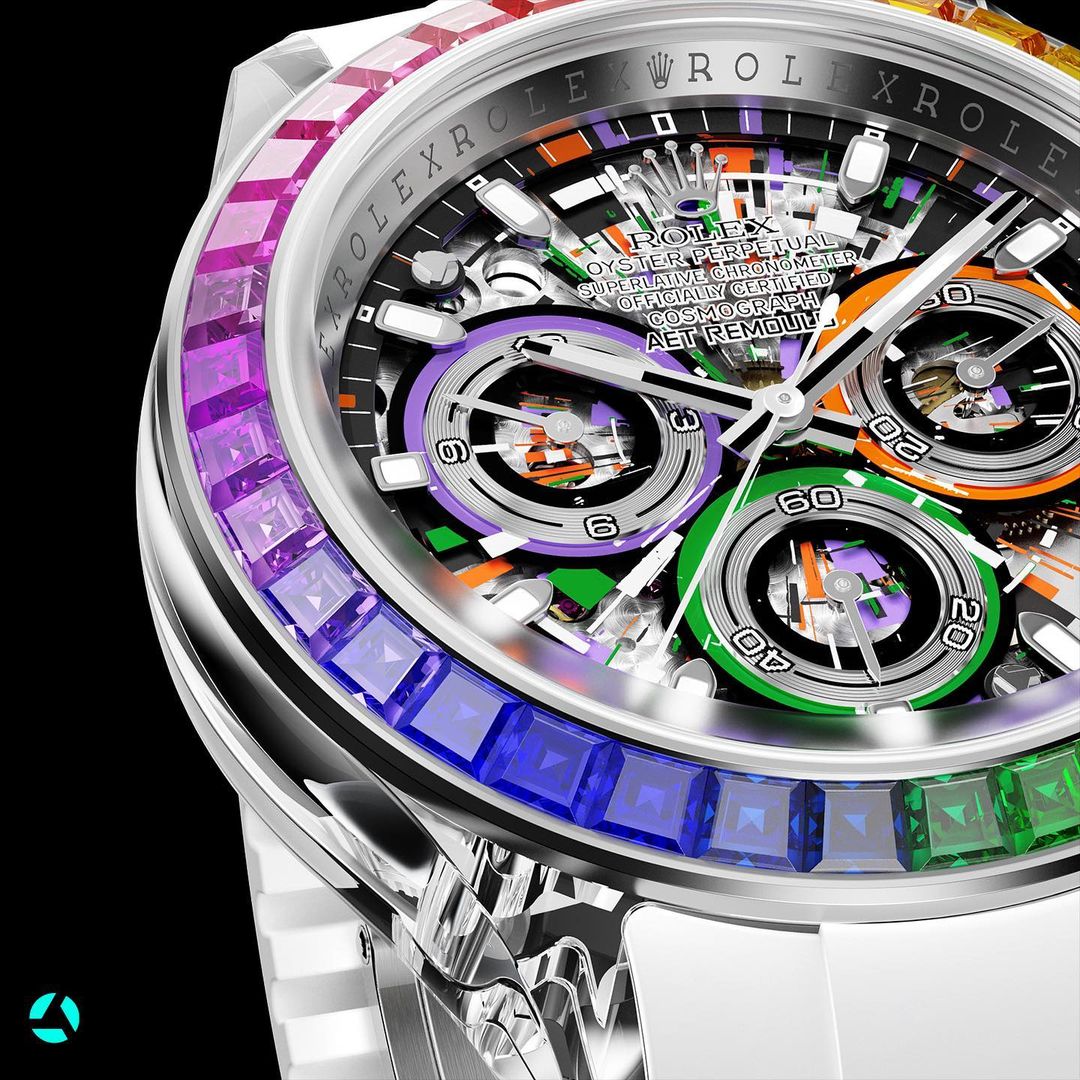 AET REMOULD Rolex Rainbow Daytona "AFTER-RAIN" | WORLDTIMER