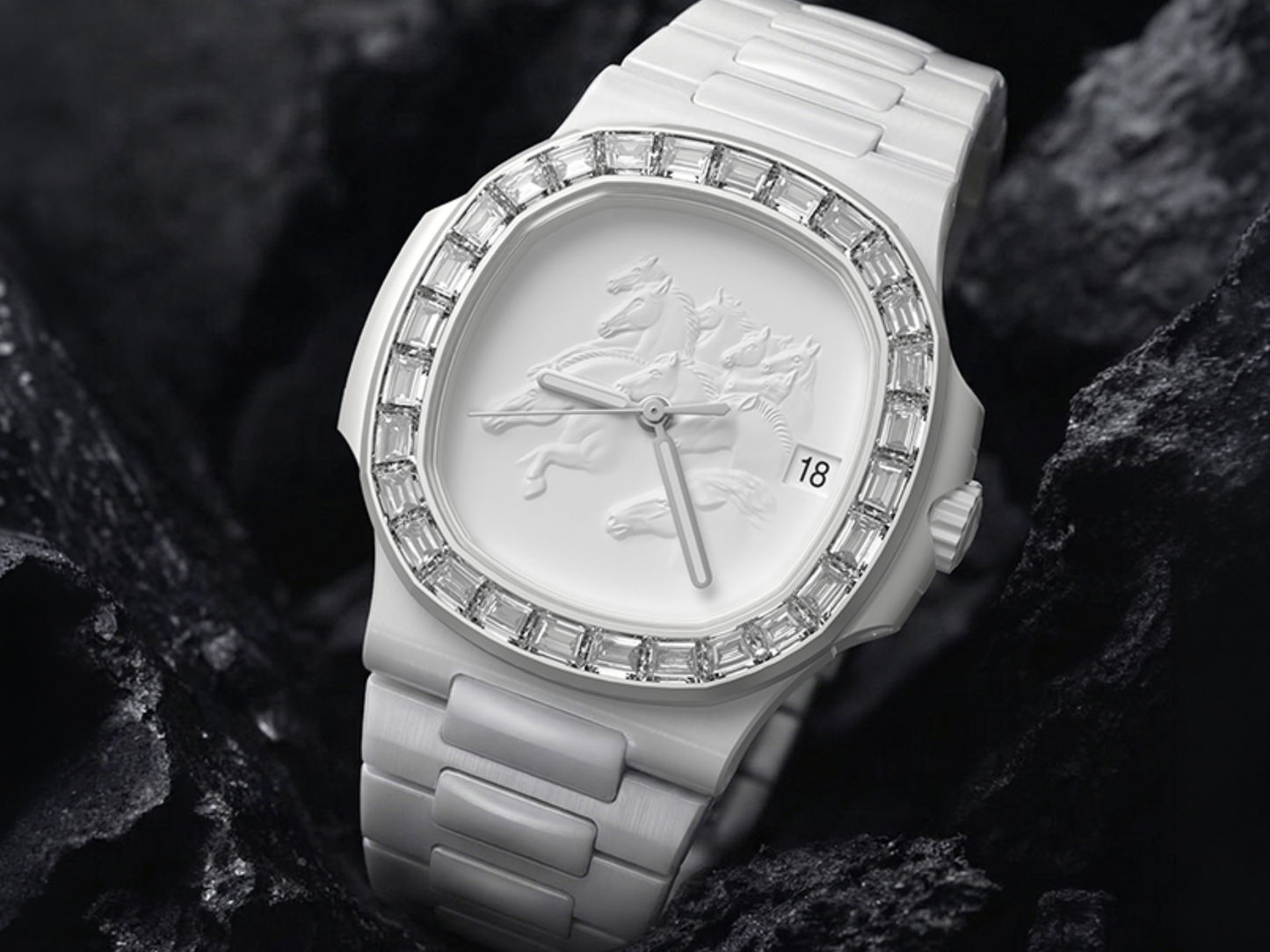 Patek Nautilus CHINESE NEW YEAR HORSE Watch 百達翡麗鸚鵡螺 5711 馬年訂製寶石腕錶 | WORLDTIMER