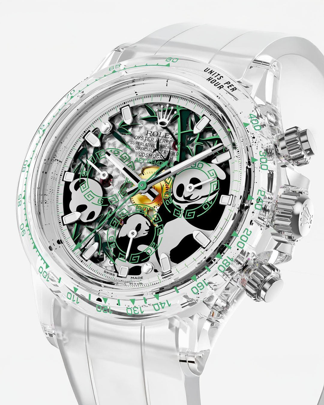AET REMOULD Rolex Daytona Sapphire PANDA DIAL "CHINA EDITION" 中國熊貓勞力士 水晶地通拿 | WORLDTIMER