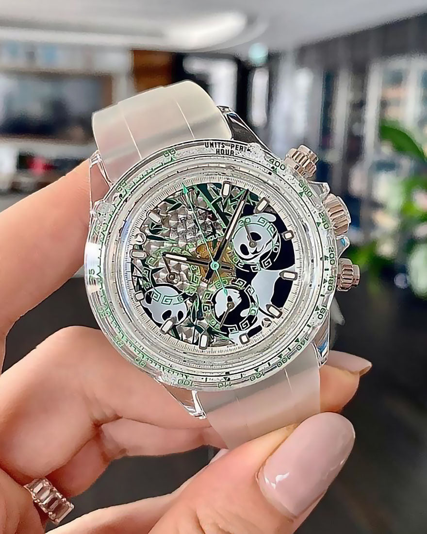 AET REMOULD Rolex Daytona Sapphire PANDA DIAL "CHINA EDITION" 中國熊貓勞力士 水晶地通拿 | WORLDTIMER