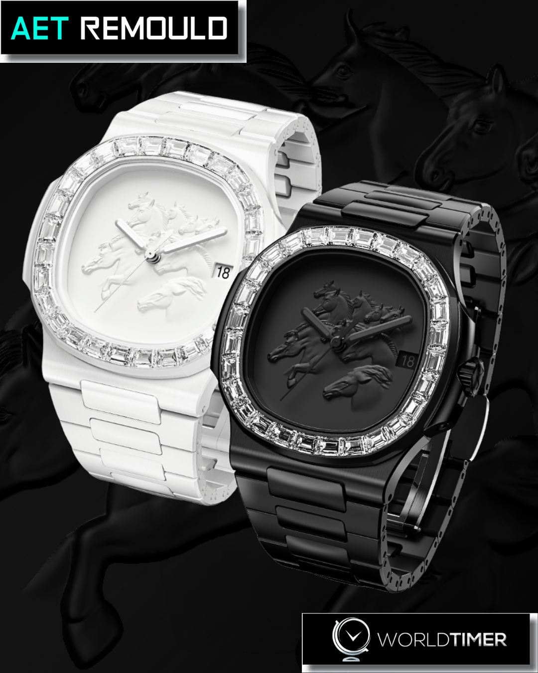 AET REMOULD Patek Diamond Nautilus TOPAZ CNY Special Edition 馬年新春臻藏｜AET REMOULD 百達翡麗鸚鵡螺 鑽石女錶 | WORLDTIMER