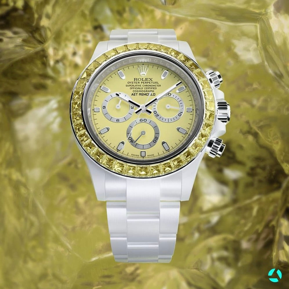 Rolex Daytona AET Remould YELLOW GEMSTONE CERAMIC 勞力士地通拿 全陶瓷手錶 | WORLDTIMER