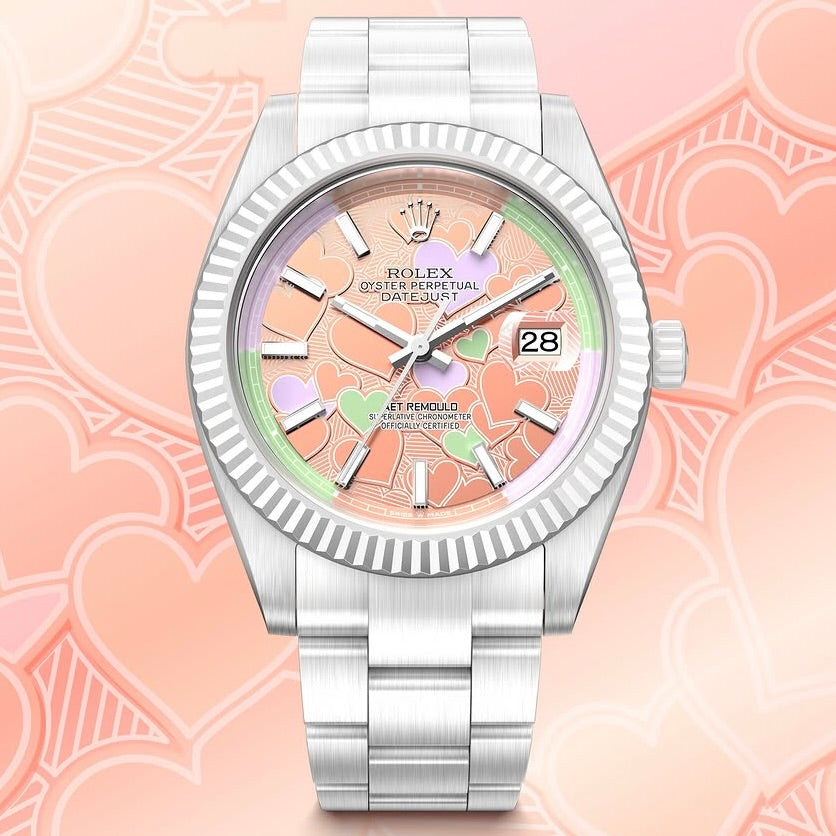 AET Remould Rolex Datejust Valentine Watch FLUTTER 勞力士 日誌型 情人節手錶 | WORLDTIMER