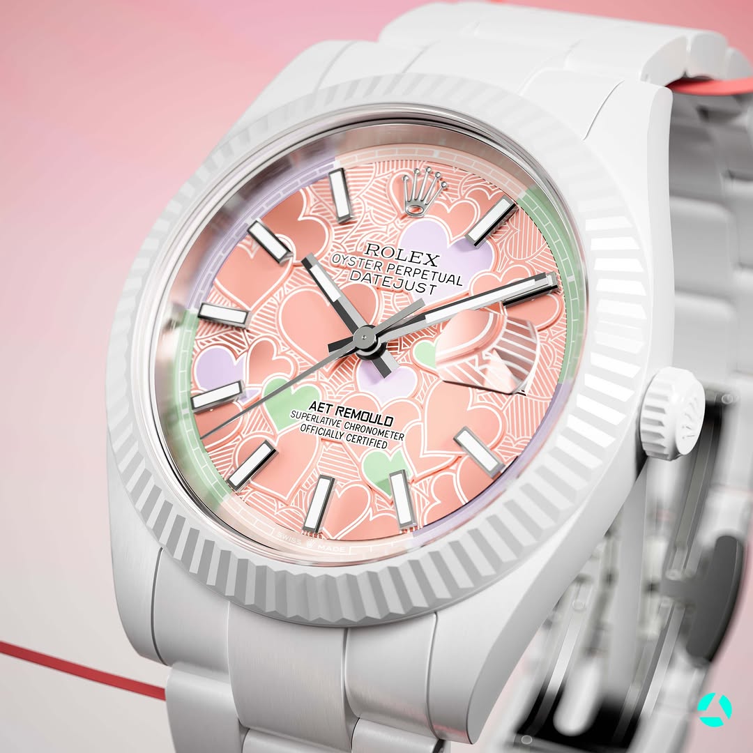 AET Remould Rolex Datejust Valentine Watch FLUTTER 勞力士 日誌型 情人節手錶 | WORLDTIMER