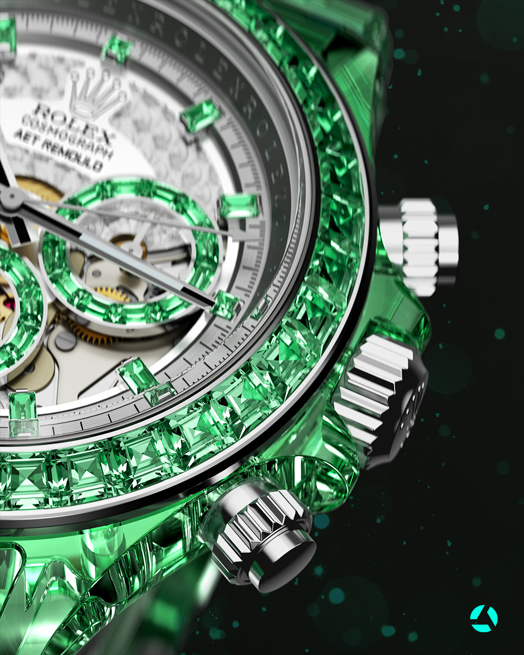 Sapphire Rolex Daytona AET Remould VERDANT MARVEL 勞力士水晶 藍寶石地通拿 | WORLDTIMER