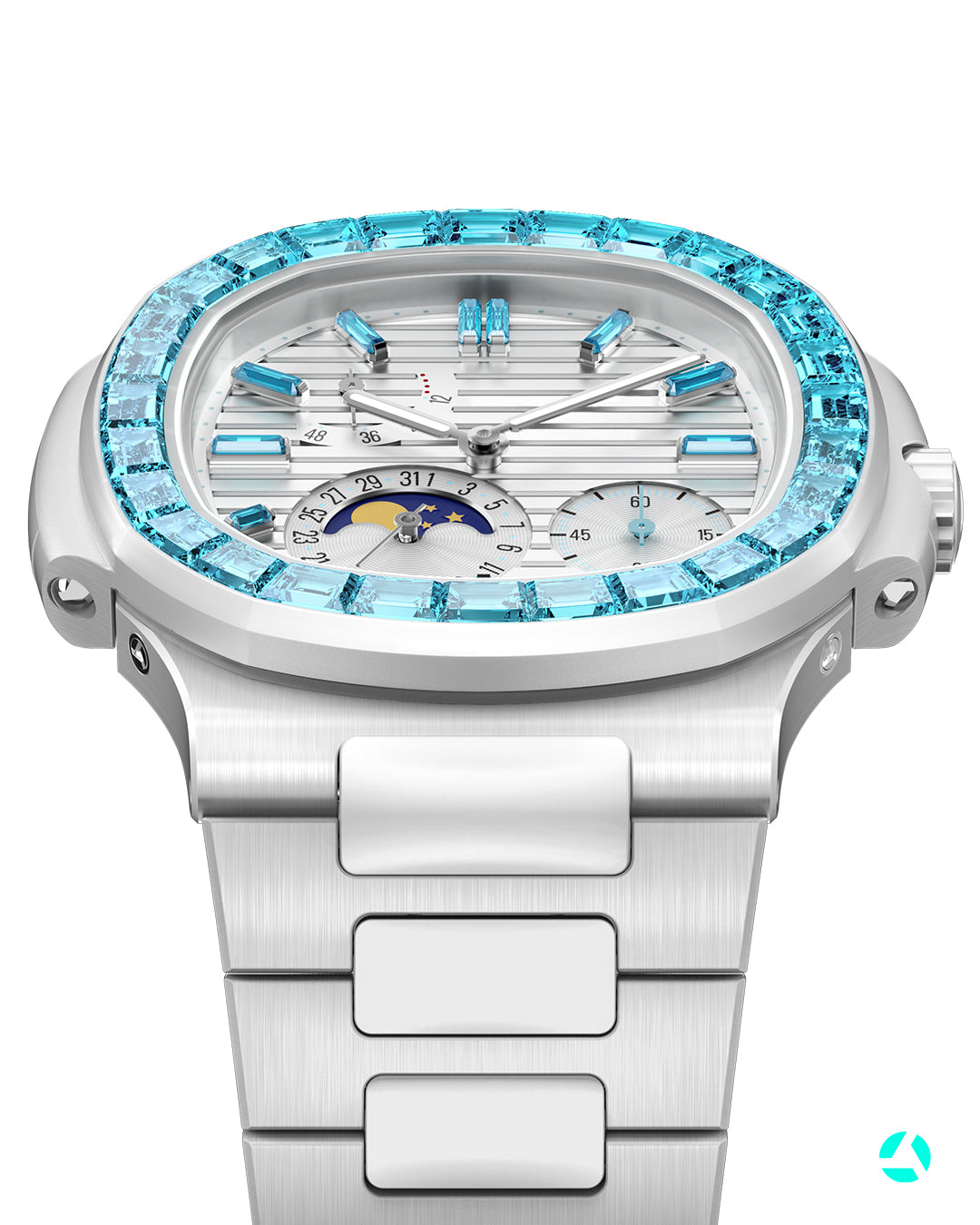 Patek Philippe Gemstone Nautilus 5712 AET Remould AETHER 百達翡麗鸚鵡螺 5712 海藍色寶石 AET Remould AETHER | WORLDTIMER