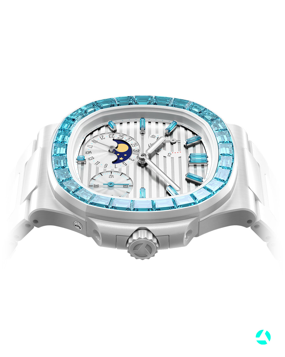 Patek Philippe Gemstone Nautilus 5712 AET Remould AETHER 百達翡麗鸚鵡螺 5712 海藍色寶石 AET Remould AETHER | WORLDTIMER