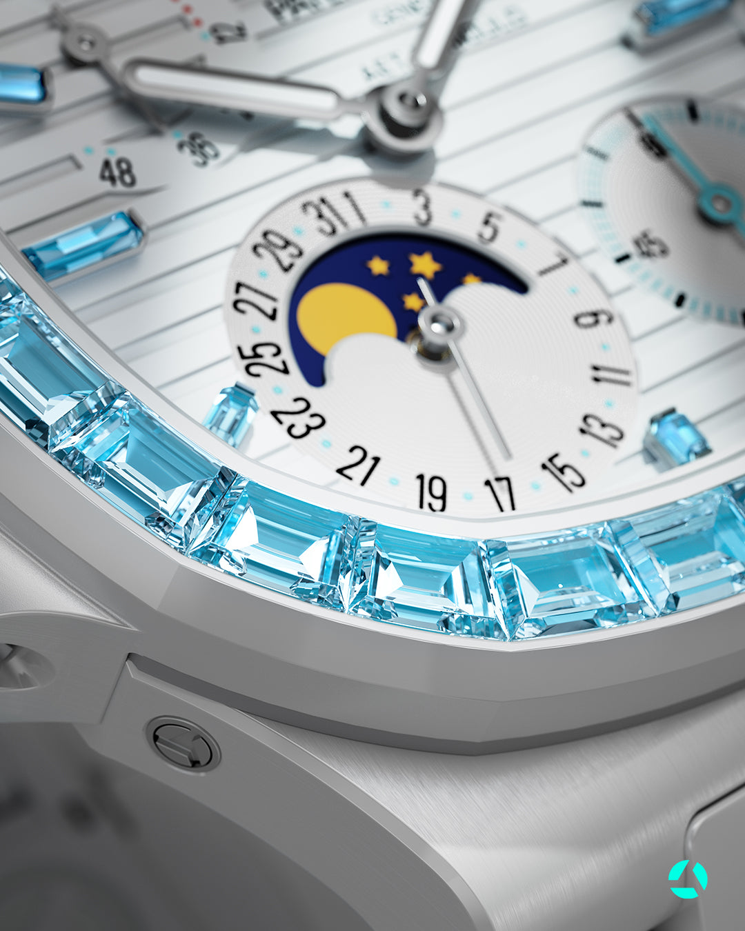 Patek Philippe Gemstone Nautilus 5712 AET Remould AETHER 百達翡麗鸚鵡螺 5712 海藍色寶石 AET Remould AETHER | WORLDTIMER