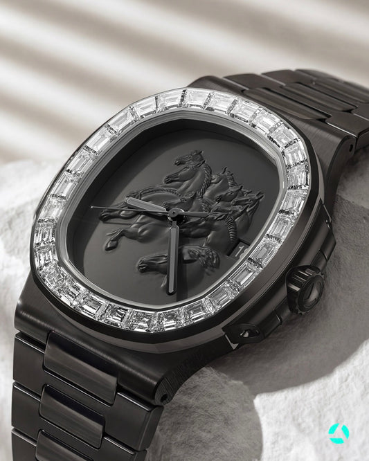 Patek Philippe Nautilus CHINESE NEW YEAR HORSE Watch 百達翡麗 鸚鵡螺5711 馬年訂製寶石腕錶 | WORLDTIMER