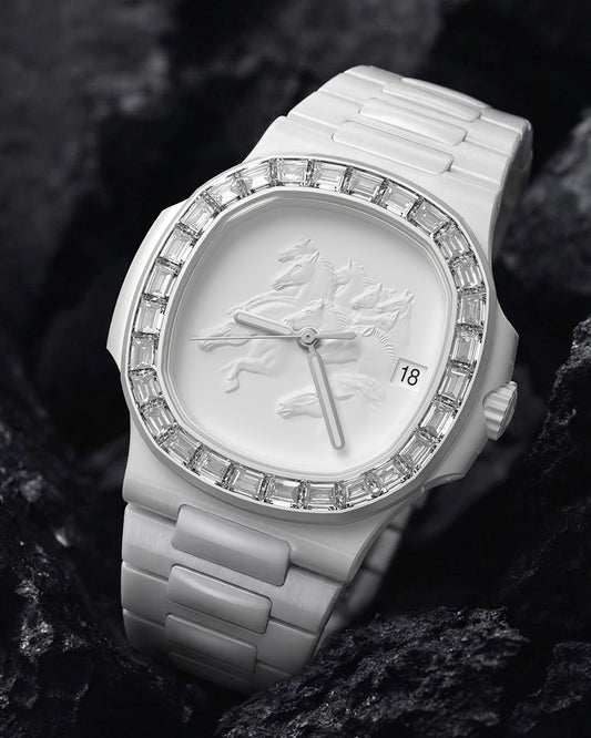 Patek Nautilus HORSE CHINESE YEAR Ladies Diamond Watch 百達翡麗 鸚鵡螺5711 馬年訂製鑽石女士錶 | WORLDTIMER