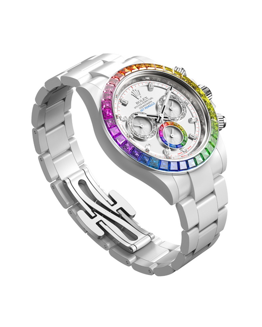 Rolex Daytona AET Remould POLARIS SWIRL (WHITE) 劳力士 彩虹迪 | WORLDTIMER