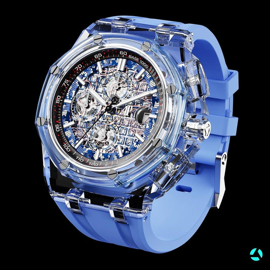 AET REMOULD Audemars Piguet Royal Oak Offshore AZURE BLUE | WORLDTIMER