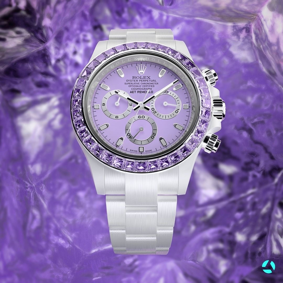 AET REMOULD Rolex Daytona PURPLE GEMSTONE CERAMIC 勞力士 地通拿 全陶瓷手錶 | WORLDTIMER