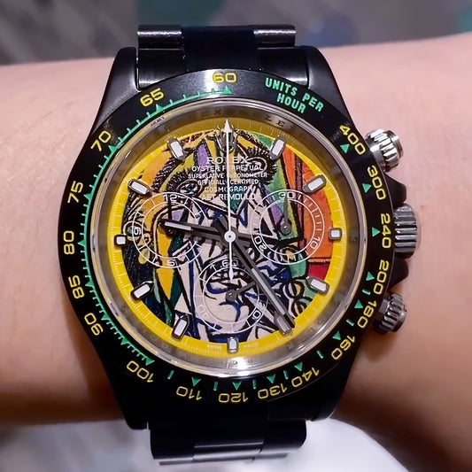 The Colorful World of Picasso Inspired AET REMOULD Rolex Daytona “THE WEEPING WOMAN” 勞力士 地通拿 全陶瓷手錶 | WORLDTIMER