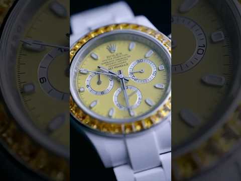 AET Remould Rolex Daytona YELLOW GEMSTONE CERAMIC 勞力士 地通拿 全陶瓷手錶 | WORLDTIMER