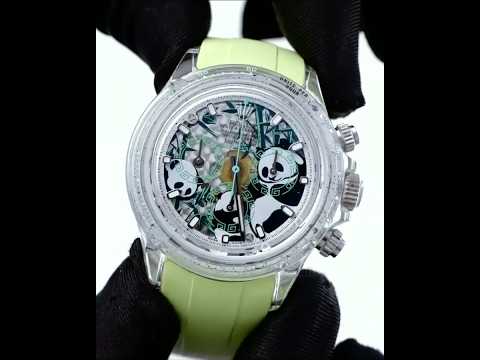 AET REMOULD Rolex Daytona Sapphire PANDA DIAL "CHINA EDITION" 中國熊貓勞力士 水晶地通拿 | WORLDTIMER