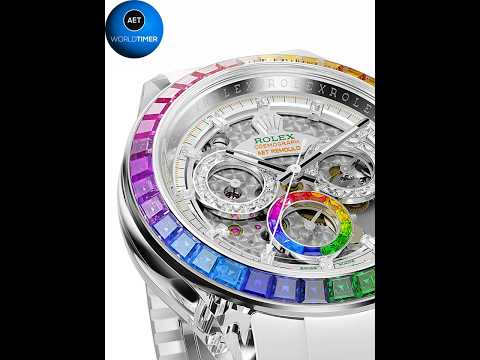 The Ultimate Rainbow Rolex Daytona: AET REMOULD's Swirl Sapphire Masterpiece 劳力士彩虹圈 蓝宝石 彩虹迪通拿 | WORLDTIMER