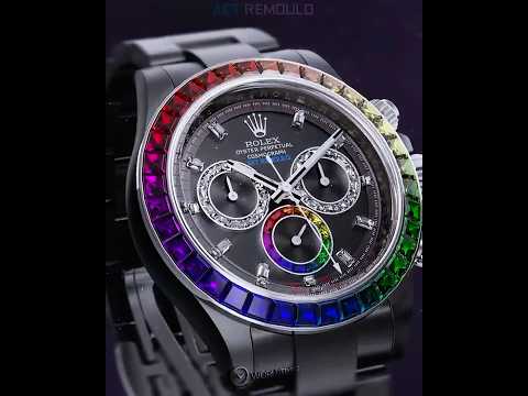 The Ultimate Rainbow Rolex Daytona: AET REMOULD's Swirl Sapphire Masterpiece 劳力士彩虹圈 蓝宝石 彩虹迪通拿 | WORLDTIMER