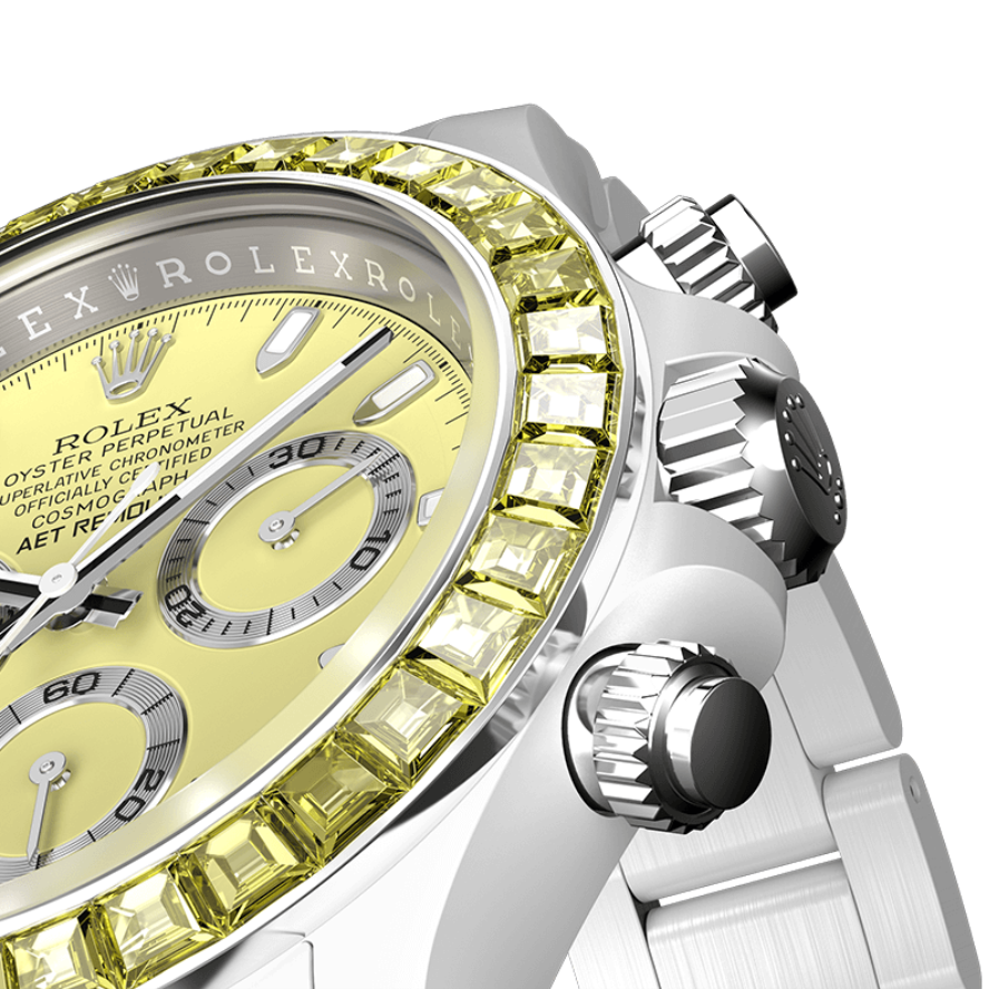 AET Remould Rolex Daytona YELLOW GEMSTONE CERAMIC 勞力士 地通拿 全陶瓷手錶 | WORLDTIMER