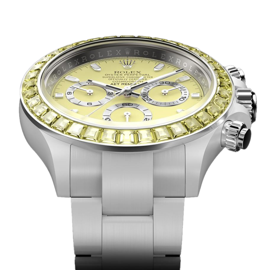 AET Remould Rolex Daytona YELLOW GEMSTONE CERAMIC 勞力士 地通拿 全陶瓷手錶 | WORLDTIMER